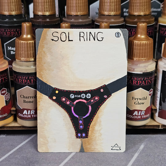 "Strap Ring" artist trading card/MTG card