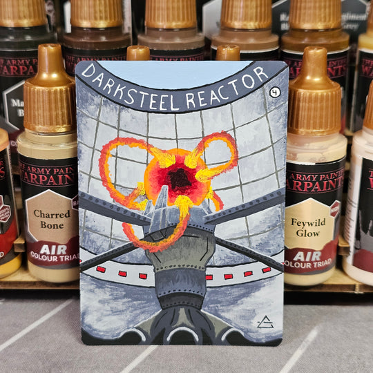 "Unstable Reactor" artist  trading card/MTG card