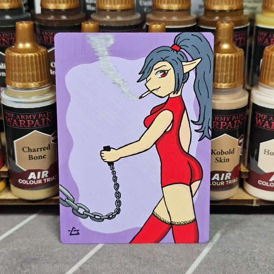 "Come With Me" artist trading card/MTG card