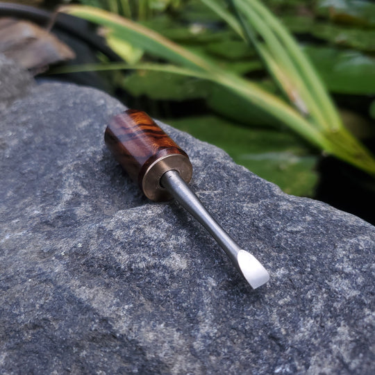 Titanium x ironwood burl mini dabber
