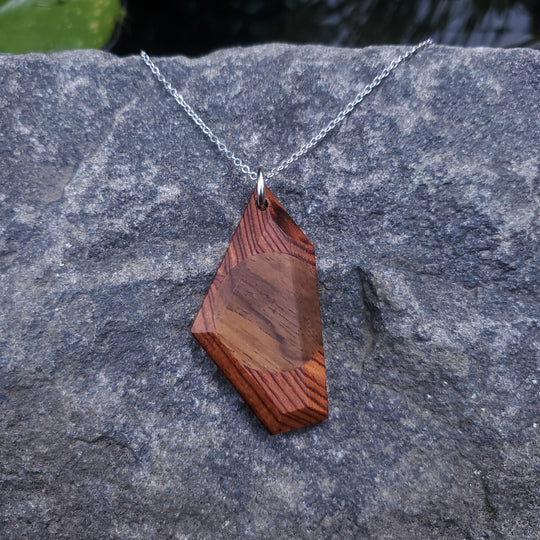 kingwood & leadwood pendant