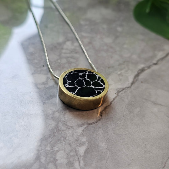 "Black Marble" pendant