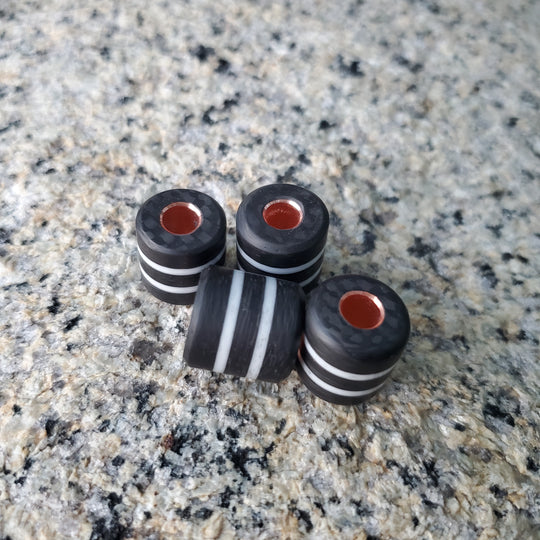 double striped carbon fiber bead