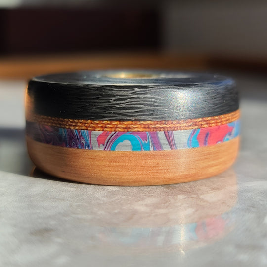 Carbon fiber combo worry stone