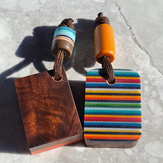 Ironwood x handsens micarta worry stone